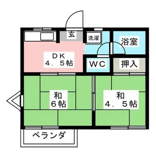 フォーブル朝宮台【2階】の間取り