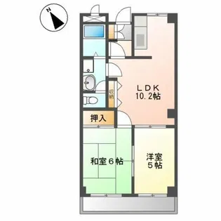 グリックユキモト【2階】の間取り