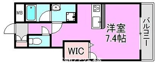フジパレスフォンターナ1番館【1階】の間取り