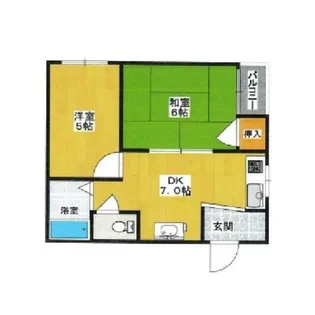 レジデンス三津屋【4階】の間取り