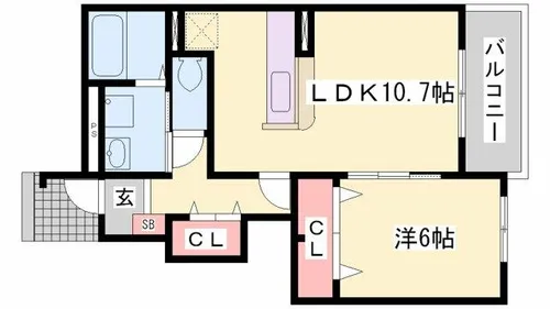 兵庫県姫路市勝原区山戸【アパート】の間取り