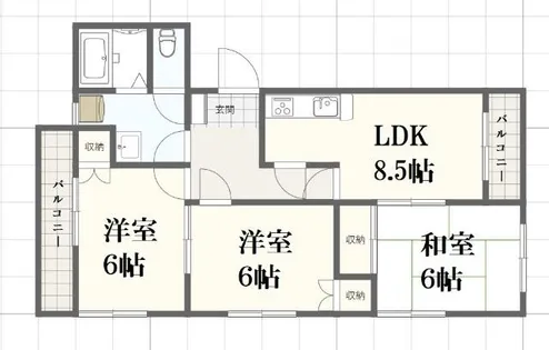 Rin berger(リン・べルジェ)【2階】の間取り