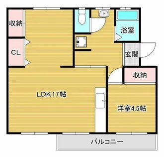 公団狭山住宅7号棟【4階】の間取り