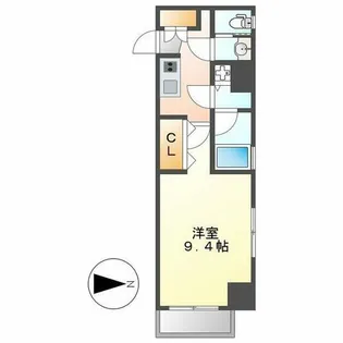 プロシード金山【1006号室】の間取り