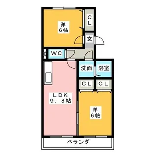 ココガーデン【3階】の間取り