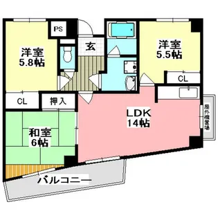 イースト並木【204号室】の間取り