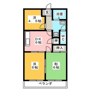 グリーンパレス塩倉【2階】の間取り