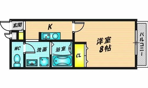 プルーデンス【1階】の間取り