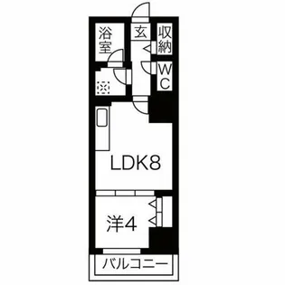 クリスタルガーデン栄町【11階】の間取り