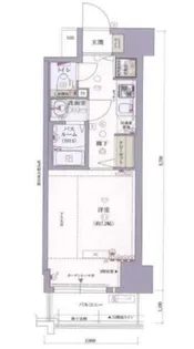 プランドール大手前レジデンス【4階】の間取り