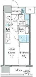 パートナーズ今池(旧デュオフラッツ今池リレア)【0902号室】の間取り