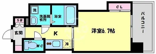 ファーストフィオーレ本町イースト【2階】の間取り