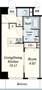 中条プレイス【2階】の間取り