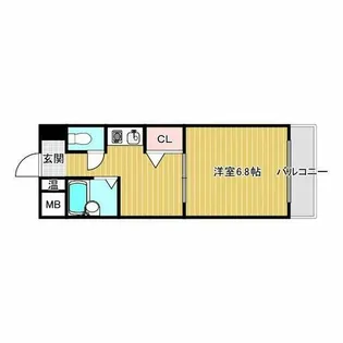 アーバン鳥飼【3階】の間取り