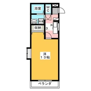 1Kの間取り画像