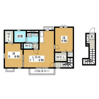 メゾン・シノノメ【2階】の間取り