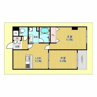 デイグラン桃山台【3階】の間取り