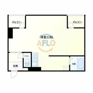 リヴェール阿波座【3階】の間取り