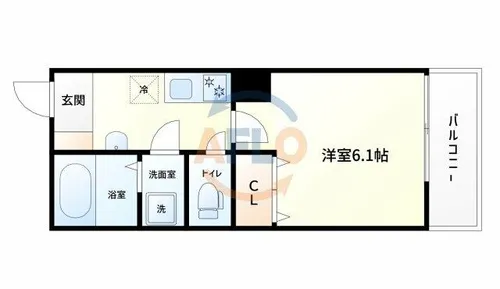 サンエイハイツ玉川【3階】の間取り