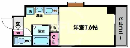 北堀江GGR【5階】の間取り