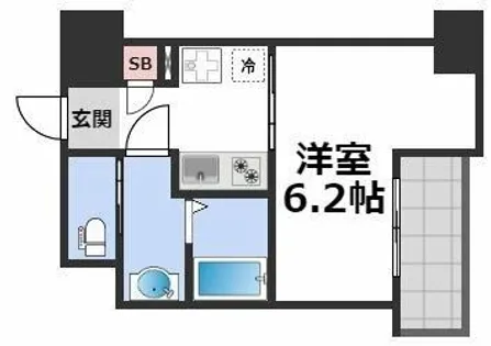 ArtizA森ノ宮D.C.【8階】の間取り