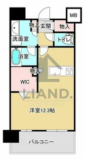 デュオヴェール博多駅【1205号室】の間取り