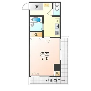 サムパティーク山科【10階】の間取り