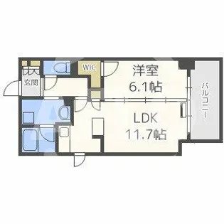ブリリアント同心【9階】の間取り