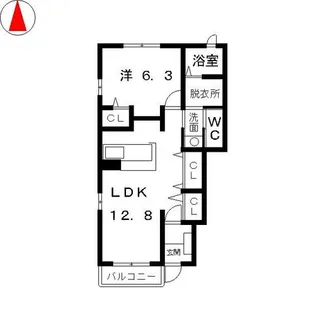 ミッテフリーデⅢ【1階】の間取り