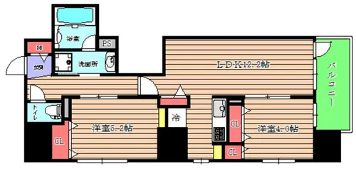 JASPER御堂筋本町【3階】の間取り
