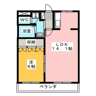 クレディール・アイ【2階】の間取り