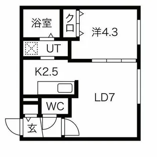7th regal琴似【2階】の間取り