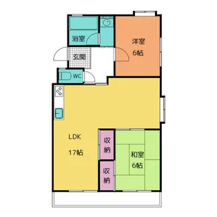 ハイツキマタ【1階】の間取り