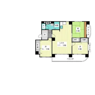 グリックヒルズ代万【1階】の間取り