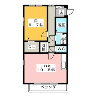 グランジール【3階】の間取り