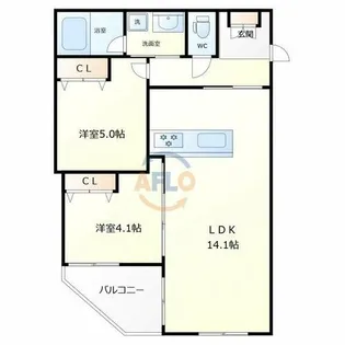 グラン今里NORTH【3階】の間取り