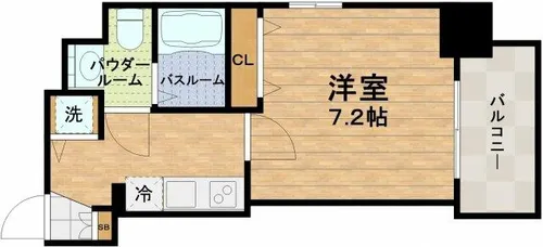 アドバンス上町台プレジール【10階】の間取り