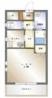 イデアルビーダ芳川【2階】の間取り