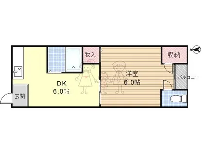 東京ハイツ【2階】の間取り