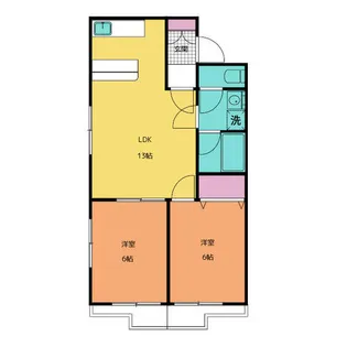 プリンセス瓦町【9階】の間取り