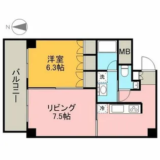 TACHIBANA BOX24【4階】の間取り