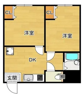 エレガンス5【4階】の間取り