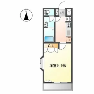 L’acorn【1階】の間取り