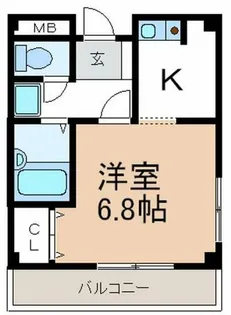 ヒナバシヒル【301号室】の間取り