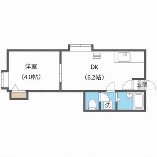 パセリーナ円山B【3階】の間取り