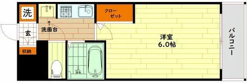 エスリード同心第3【2階】の間取り