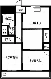 ホワイトハウス今伊勢【201号室】の間取り