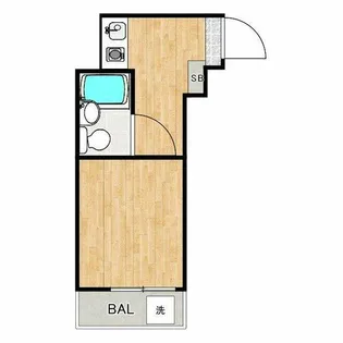 シャトー京橋【1階】の間取り