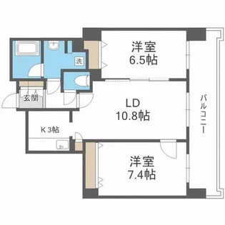 レジディア円山北五条【11階】の間取り