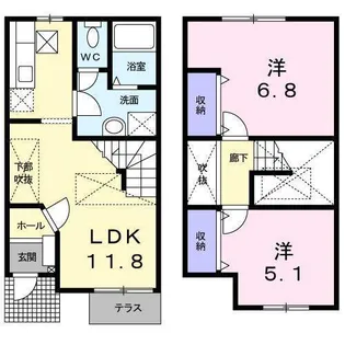 ピュア【1階】の間取り